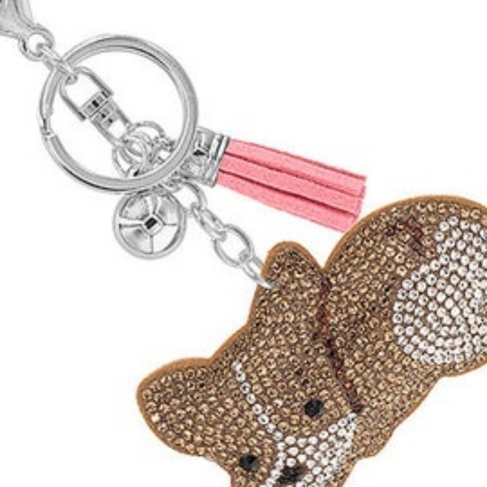 Corgi Dog Keychain Cute Puppy Metal Purse Charm Bag Accessory Gift